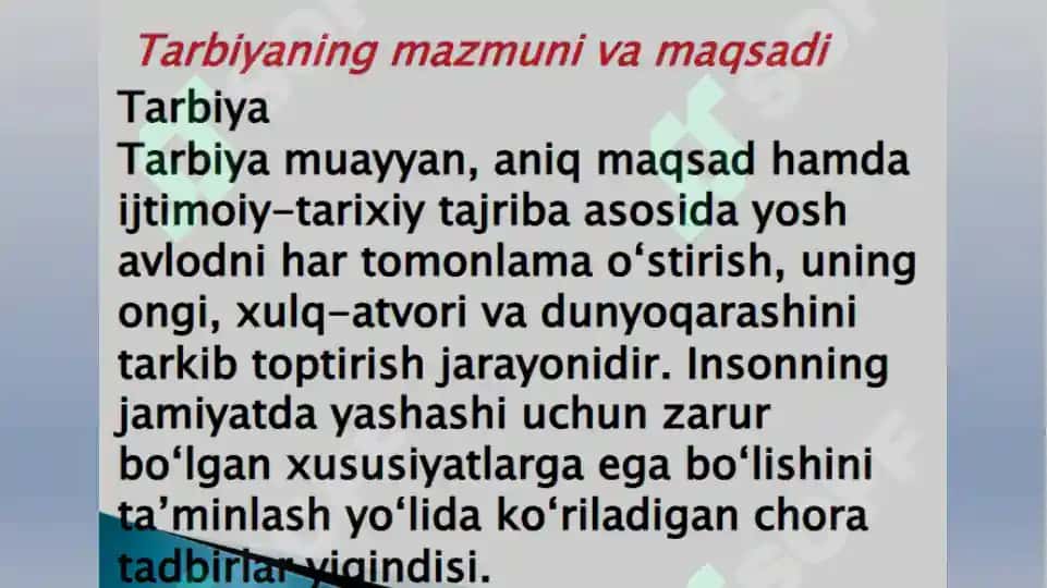 Tarbiya metodlari va vositalarining psixologik mazmuni 3