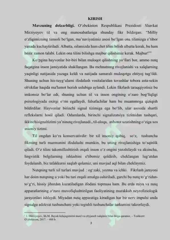 Til va ong munosabatlari kurs ishi 3