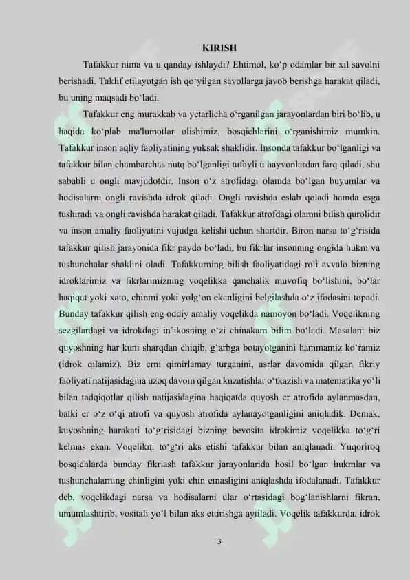Tafakkurning Rivojlanish Bosqichlari 2