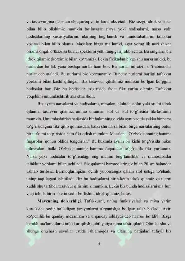 Tafakkurning Rivojlanish Bosqichlari 3