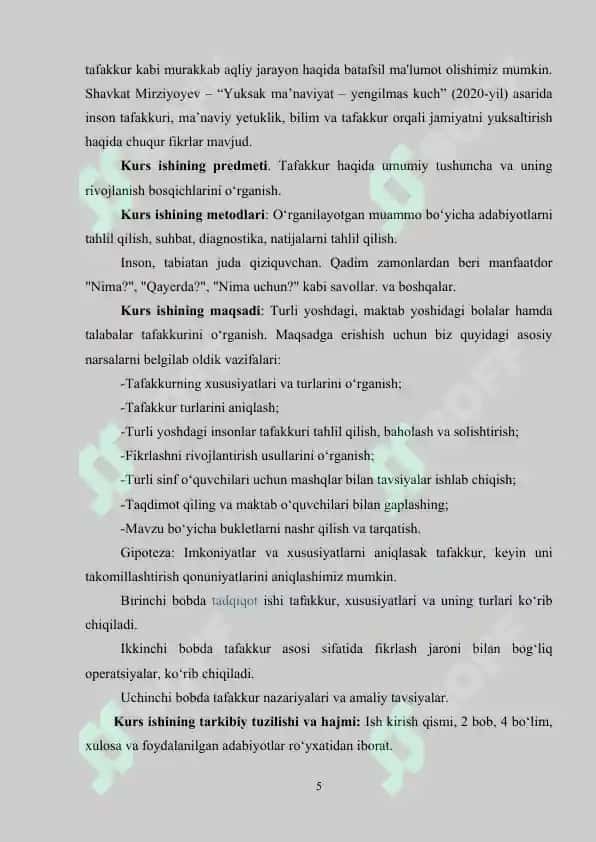 Tafakkurning Rivojlanish Bosqichlari 4