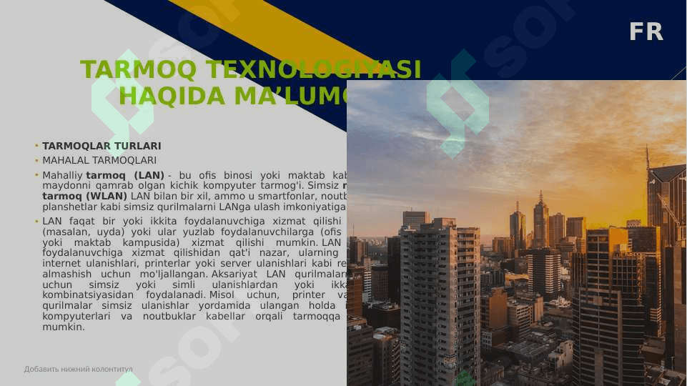 TАRMОQ TЕХNОLОGIYALАRI VА INTЕRNЕT ХIZMАTLАRI. 3