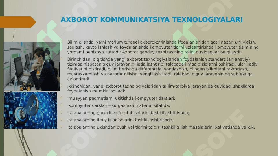 AXBOROT KOMMUNIKATSIYA TEXNOLOGIYALARINING ROLI VA AHAMIYATI 4