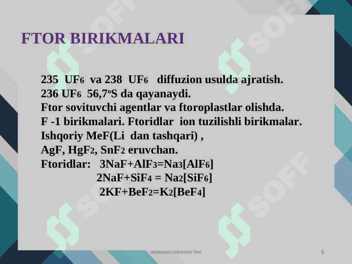 XVII guruh elementlarining umumiy tavsifi 5