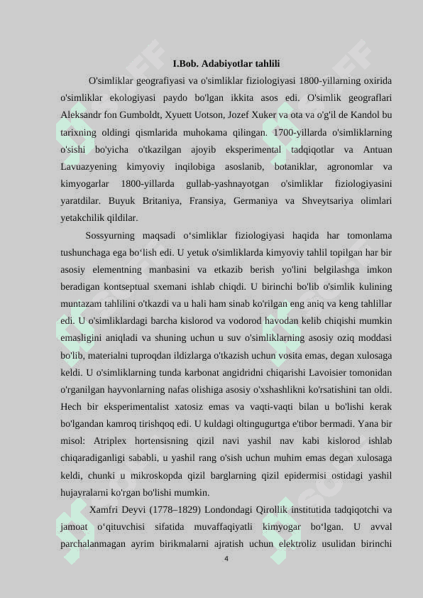 O’simliklarning sho’rlanishga chidamliligi 4