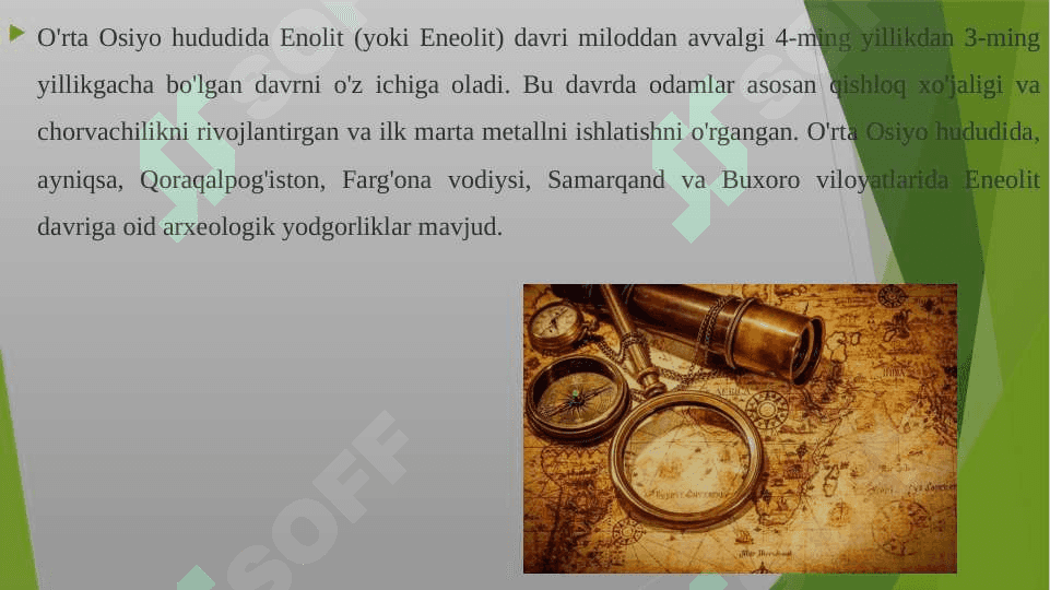 O'rta-Osiyo xududa enolit davri odamlar turmush tarzi 3