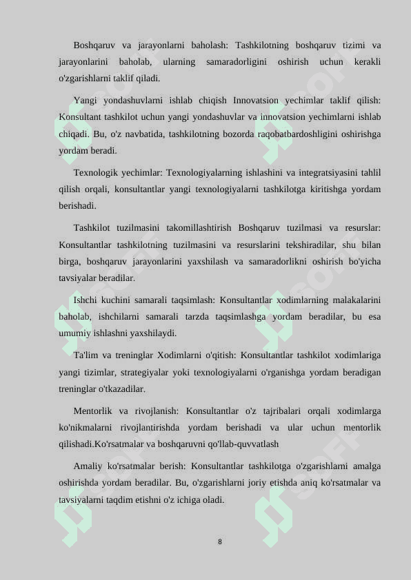 KASBIY FAOLIYATNING KONSULTANT SHAXSIGA TA'SIRI 8