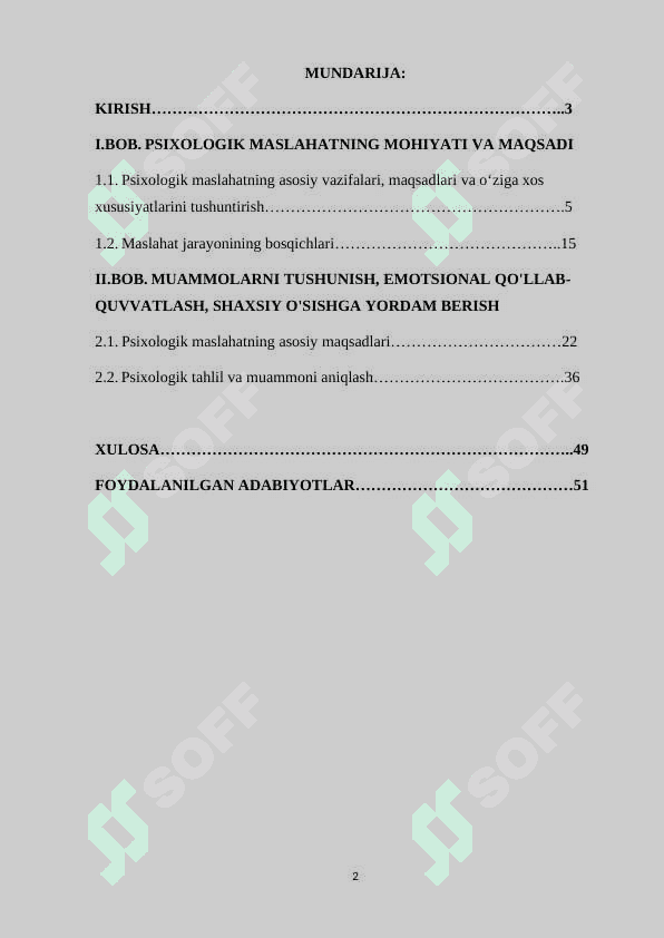 PSIXOLOGIK MASLAXAT BOSQICHLARI VA TEXNIKALARI 2