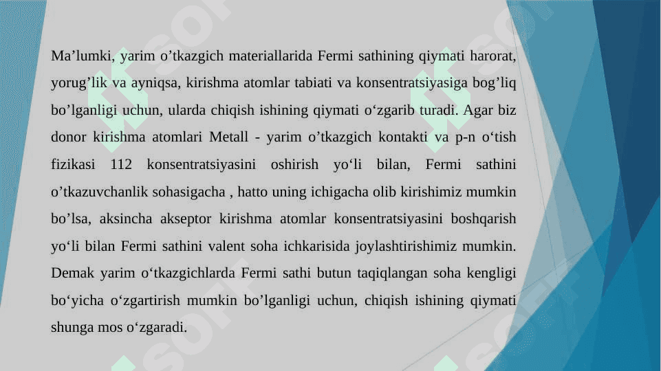 Metall yarim o‘tkazgichli kontakti 4