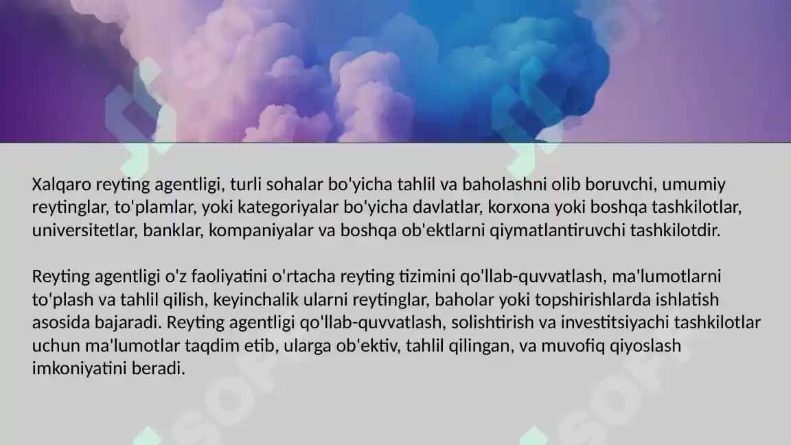 Xalqaro Reyting Agentliklari 3
