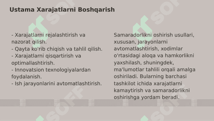 Ustama xarajat hisobi 7