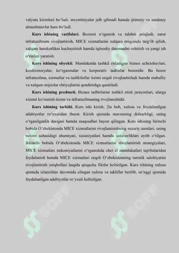 O‘zbekiston turizm bozorida MICE xizmatlarini tatbiq qilish strategiyalari 4