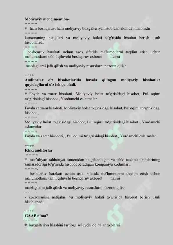 Biznesda buxgalteriya hisobi F1 6