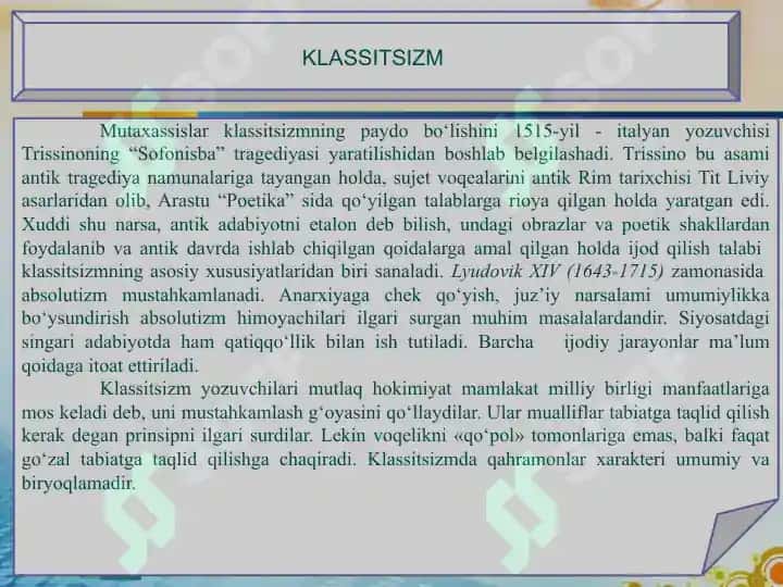 Jahon adabiyotidagi i̇jodiy metod va adabiy yo‘nalishlar 4