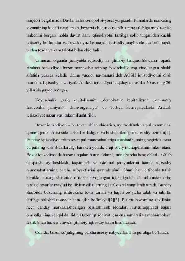 IQTISODIYOTGA DAVLAT ARALASHUVINING CHEGARALARI 5