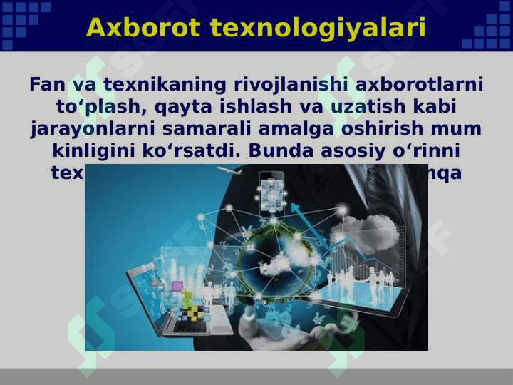 Axborot texnologiyalari haqida tushuncha 2