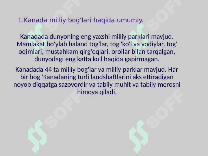 Kanada milliy bog'lari 3