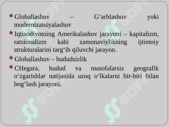 Xalqaro turizmda glaballashuv jarayonlari 4