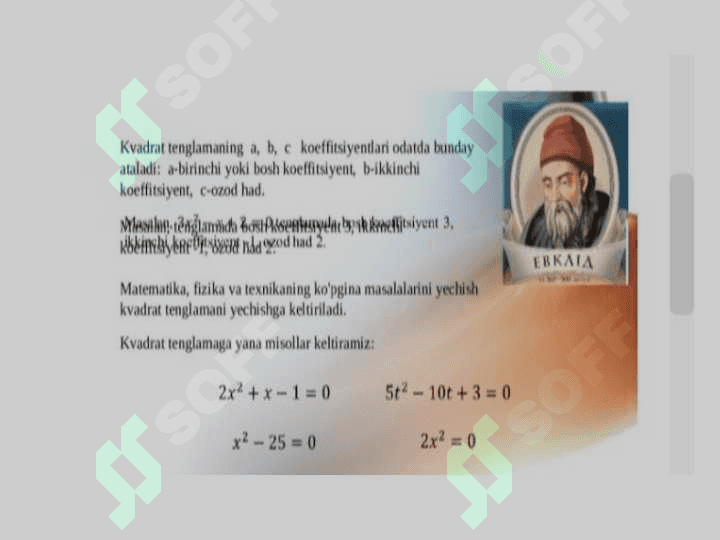 Kvadrat tenglama va uning ildizlari 5