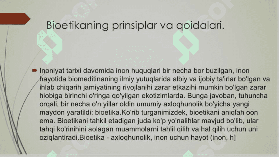 BIOETIKA IJTIMOIY INSTITUT SIFATIDA 2