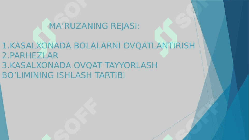 BOLALARNI OVQATLANTIRISH REJIMI 2
