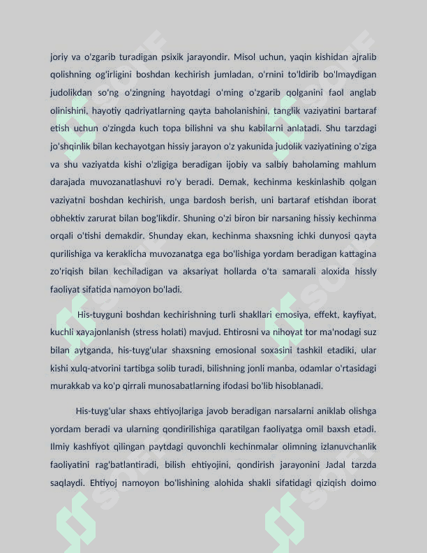 Shaxsning hissiy, irodaviy sohasi 2