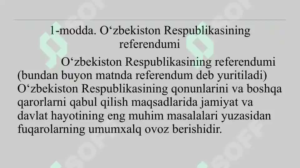 Referendum predmeti bo‘lmaydigan masalalar 2