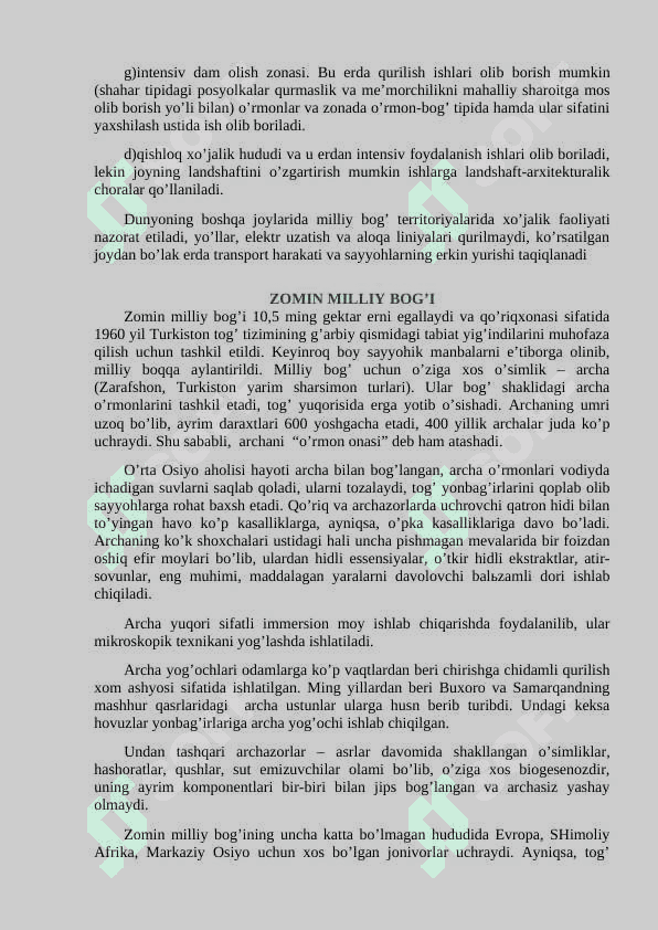 Dunyodа milliy pаrklаr ekоturizm resurslаri 3