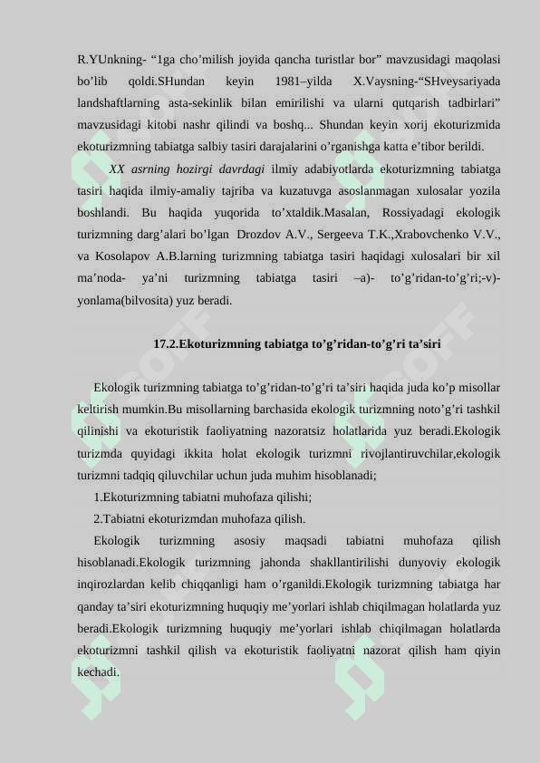 Ekоturizmning tаbiаtgа tа’siri. 3