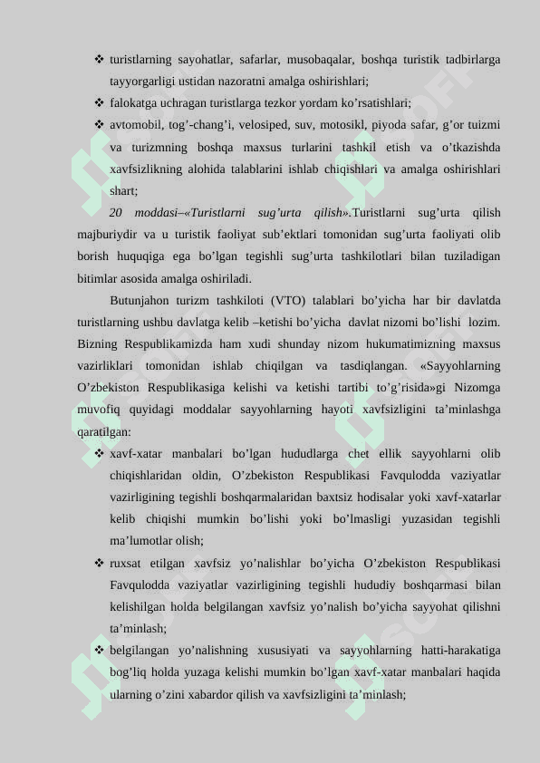 Ekоturizm mаrshrutlаridа turistlаrning hаyoti xаvfsizligini tа’minlаsh. 3