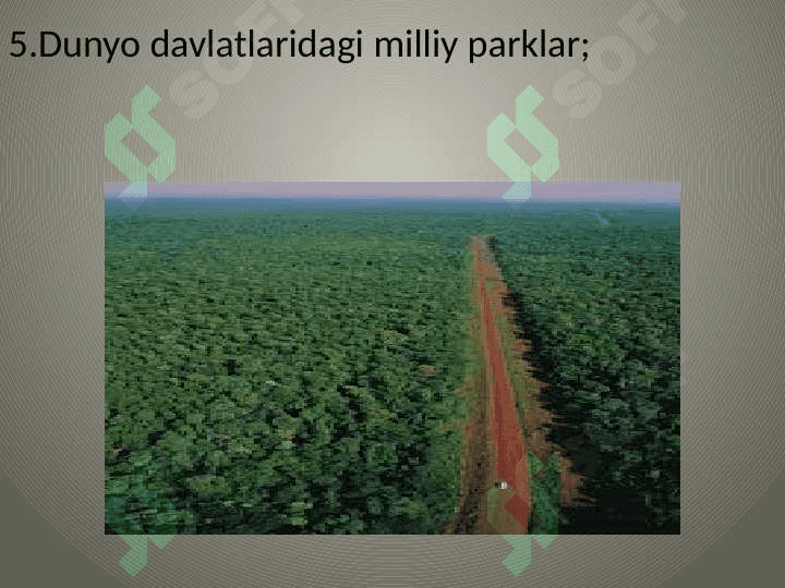 Tabiat buyurtmaxonalari, rezervatlar va tabiat yodgorliklari. 7