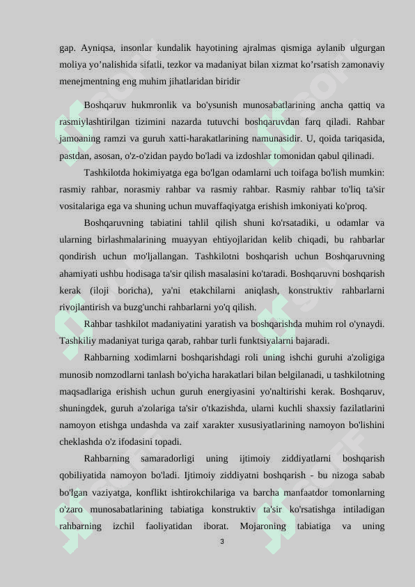 Rahbar madaniyati va boshqaruv usullari 3