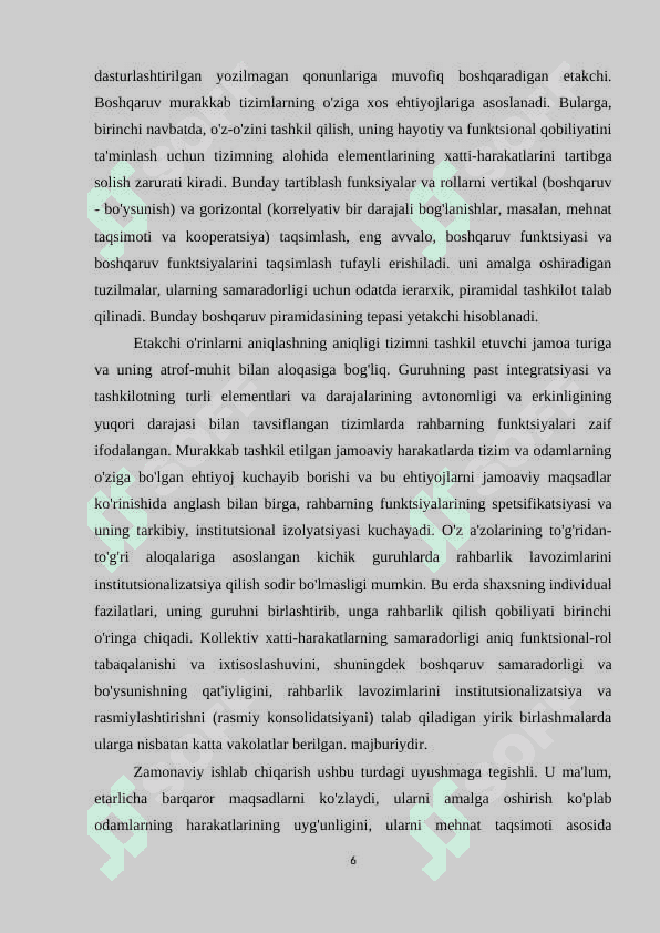 Rahbar madaniyati va boshqaruv usullari 6