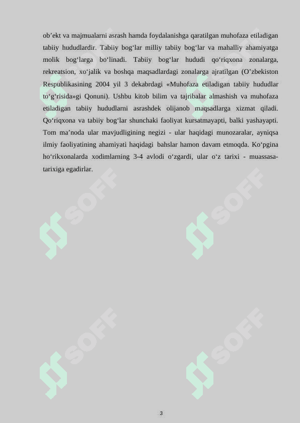 Respublikamizda tashkil qilingan qo'riqxonalar va ularda ko'paytiradigan umurtqali hayvonlar 3