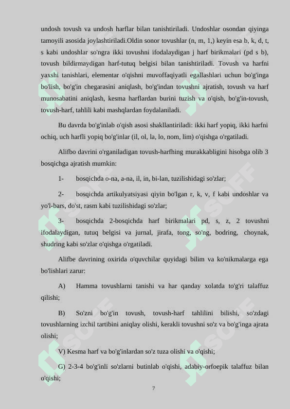 Savod o'rgatish tayyorlov davri yozuv darslarini tashkil etish 7