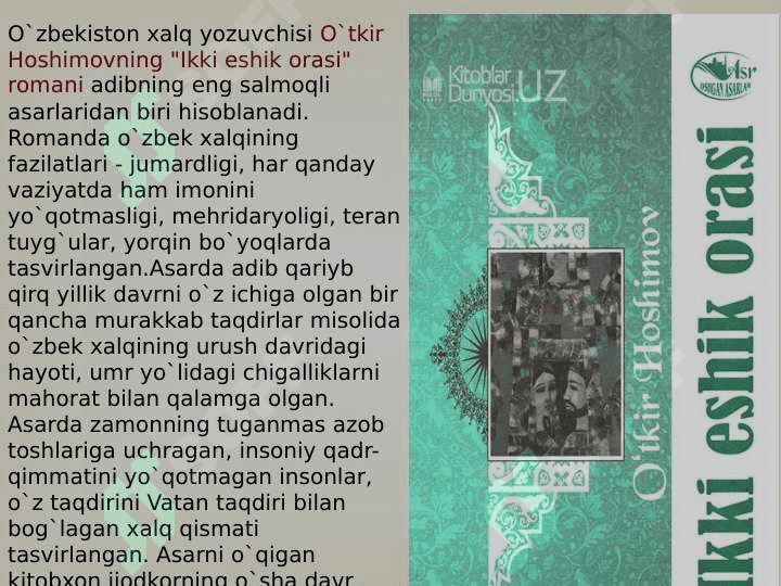 XX asr O'zbek adabiyotining til xususiyatlari 4