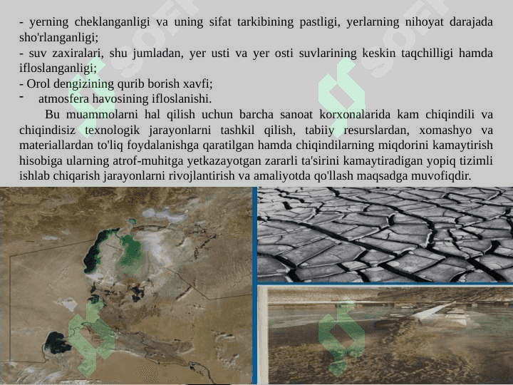 Atrof-muhit kimyosi fanining maqsadi va vazifalari 4