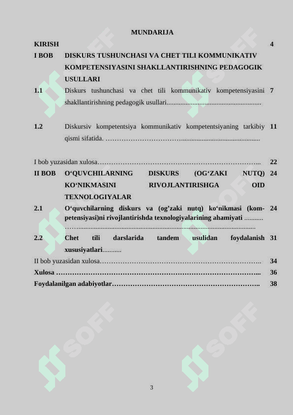Umumta’lim maktabi о‘quvchilarining diskurs kompetentsiyasini rivojlantirishda ta’lim texnologiyalarning ahamiyati. (A2 Darajadagi о‘quvchilar misolida) 3