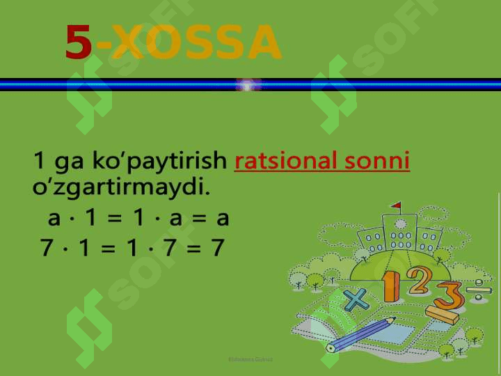 Ratsional sonlar. Xossalari bilan. 6