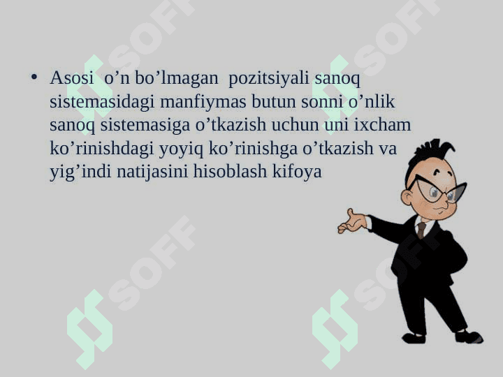 Sanoq tizimi. Bir sanoq sistemasidagi sonlarni boshqa sanoq sistemasiga o'tkazish. 3