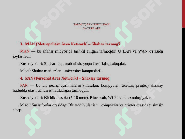 Kompyuter tarmoqlarining asosiy protokollari. 5