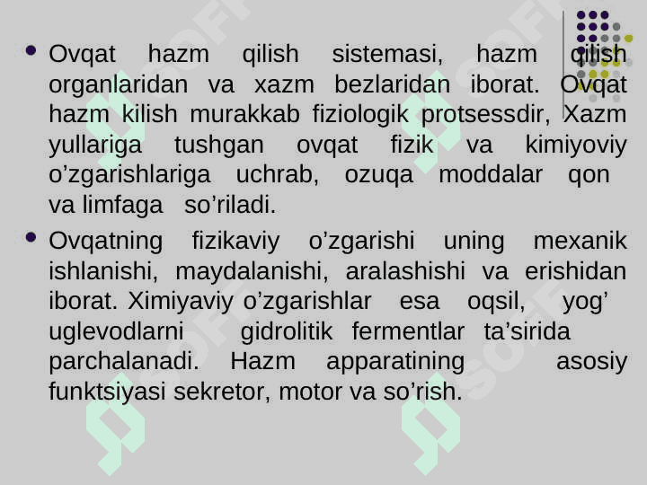 Ovqat hazm qilish organlarining tuzilishi 4