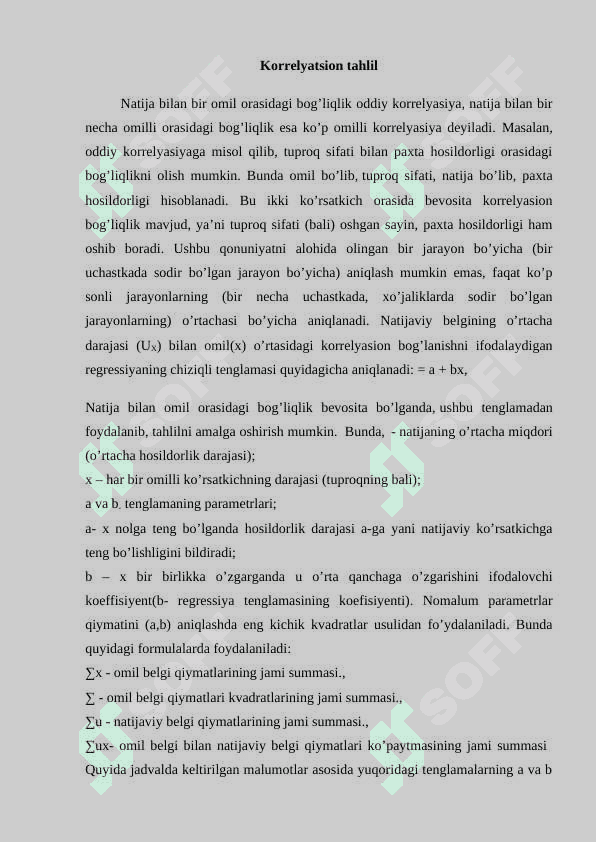 Korrelyatsion tahlil 2