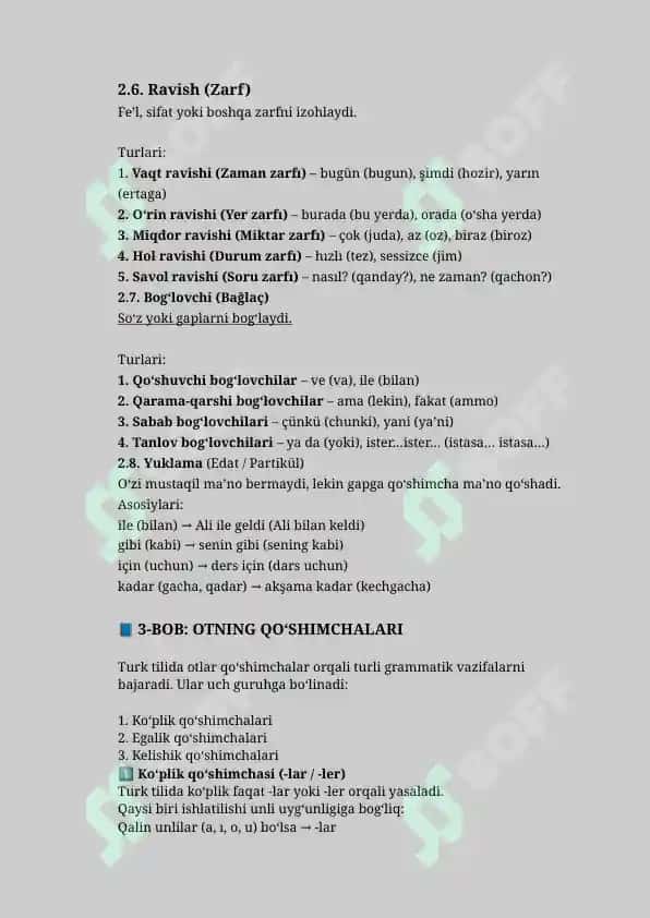 Turk tili grammatikasi (To'liq) 6