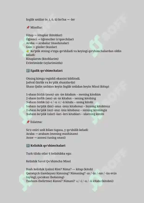 Turk tili grammatikasi (To'liq) 7