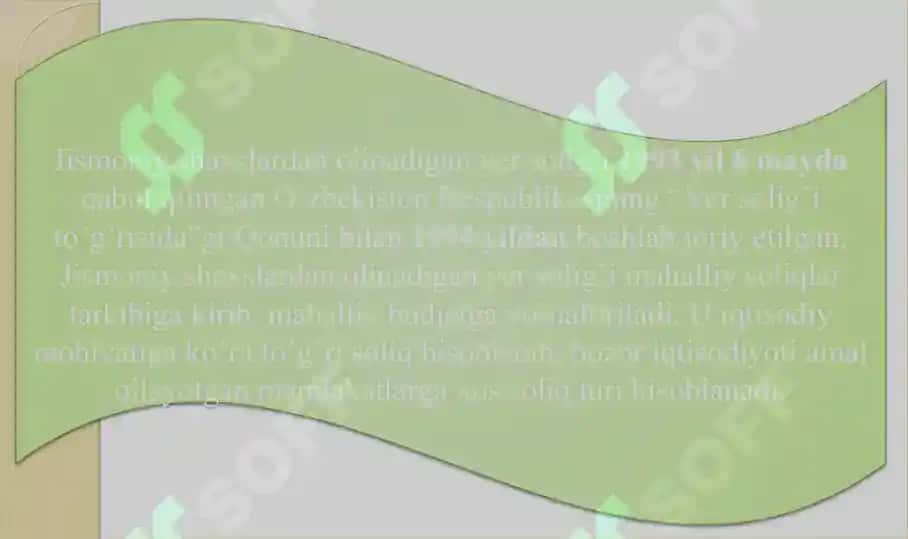 Jismoniy shaxslardan olinadigan yer solig’i 3