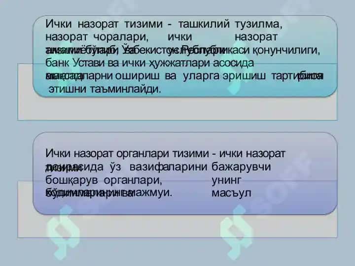 Банк муассасаларининг ички назорати 3