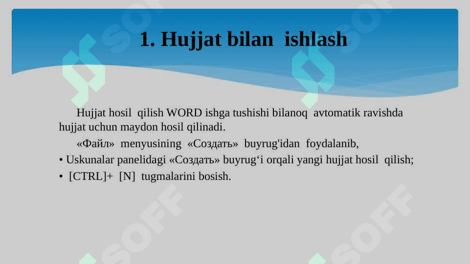 Matnli hujjat bilan ishlashni boshlash 3
