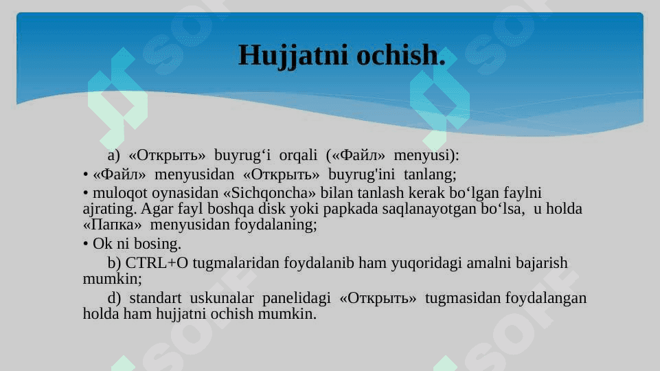 Matnli hujjat bilan ishlashni boshlash 5