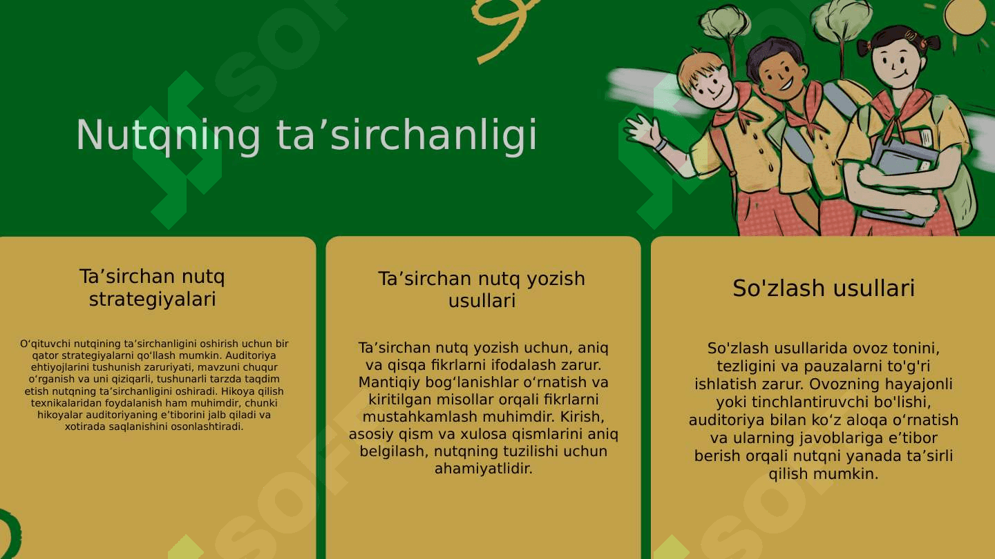 Oʻquvchi nutqning tirikligi ravonligi  va aniqligi 7